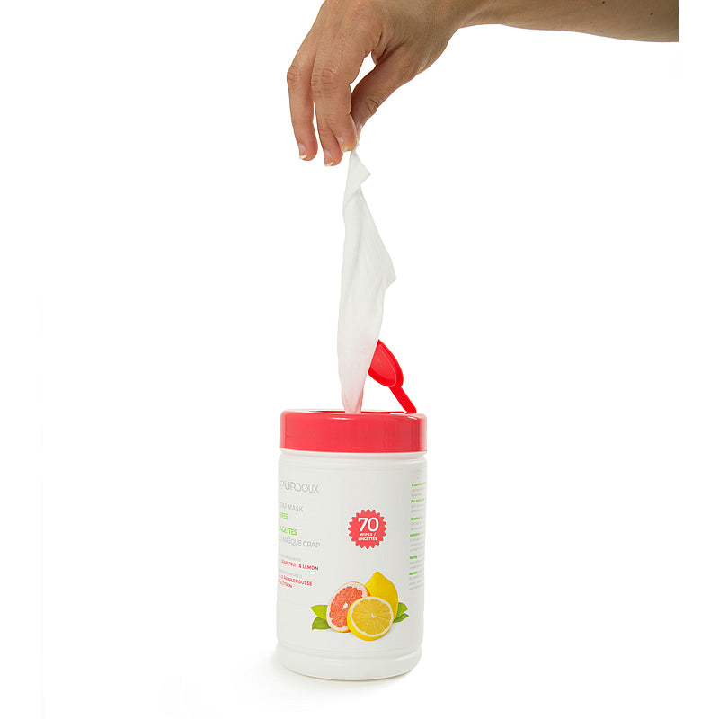 Purdoux Citrus Scented CPAP Mask Wipes