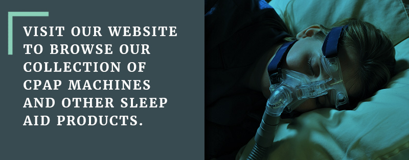 CTA Person Sleeping soundly with a CPAP